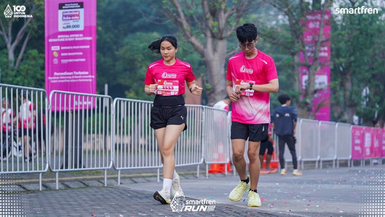 Race photo from Smartfren Run 2025 