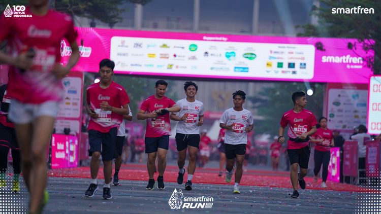 Race photo from Smartfren Run 2025 