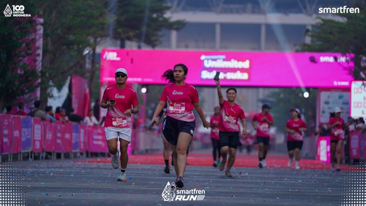 Race photo from Smartfren Run 2025 