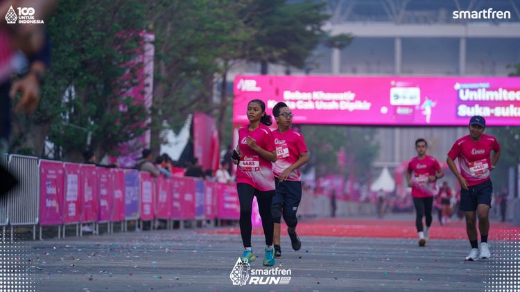 Race photo from Smartfren Run 2025 