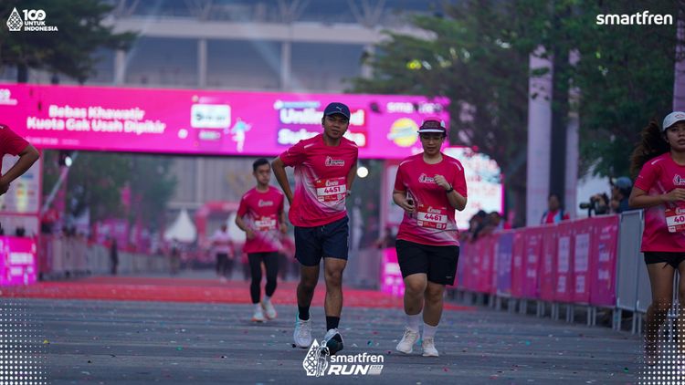 Race photo from Smartfren Run 2025 