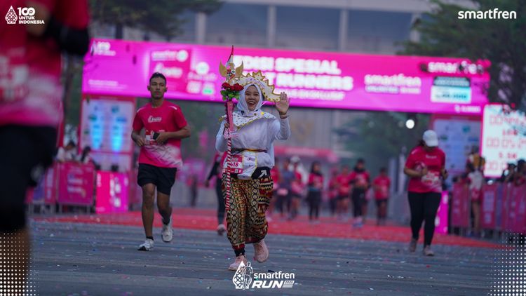 Race photo from Smartfren Run 2025 