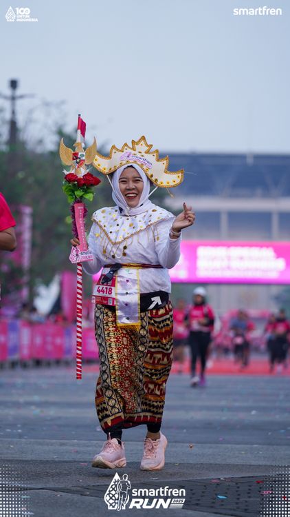 Race photo from Smartfren Run 2025 