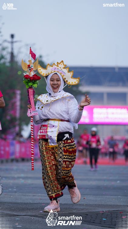 Race photo from Smartfren Run 2025 