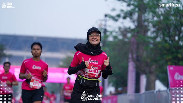 Race photo from Smartfren Run 2025 