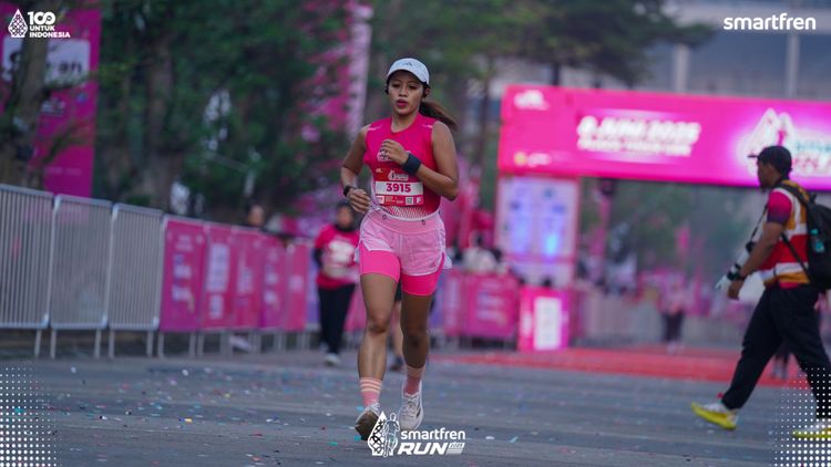 Race photo from Smartfren Run 2025 