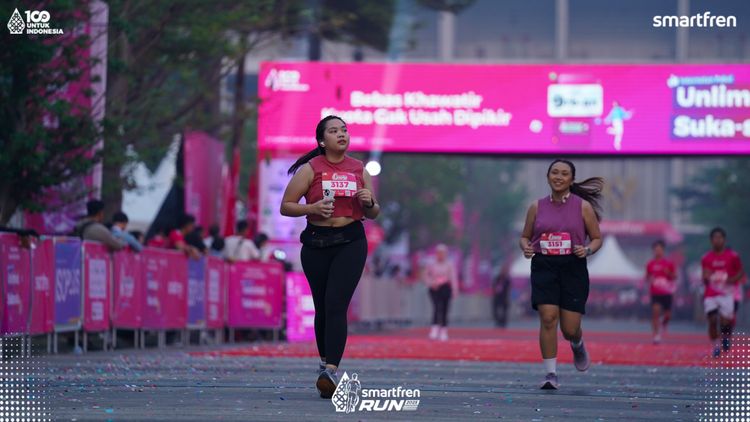 Race photo from Smartfren Run 2025 