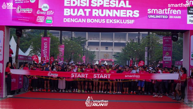 Race photo from Smartfren Run 2025 
