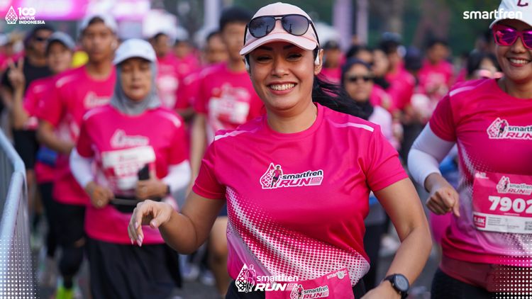 Race photo from Smartfren Run 2025 