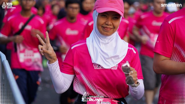 Race photo from Smartfren Run 2025 