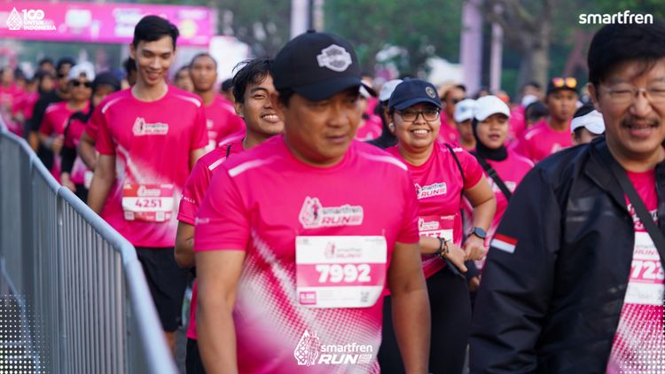 Race photo from Smartfren Run 2025 