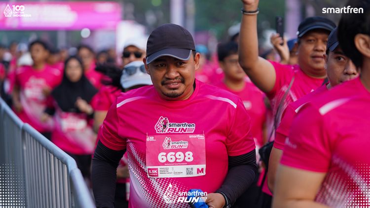 Race photo from Smartfren Run 2025 
