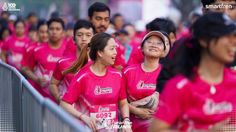 Race photo from Smartfren Run 2025 
