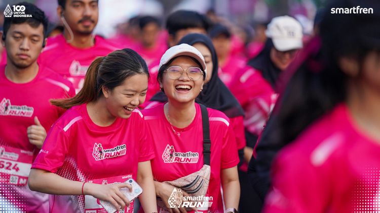 Race photo from Smartfren Run 2025 