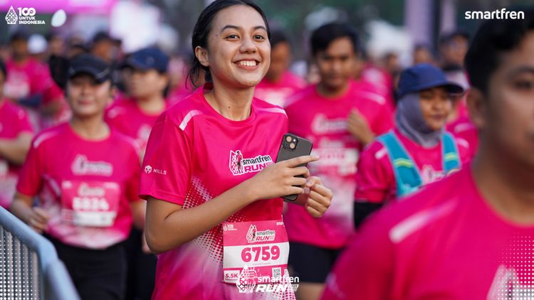Race photo from Smartfren Run 2025 