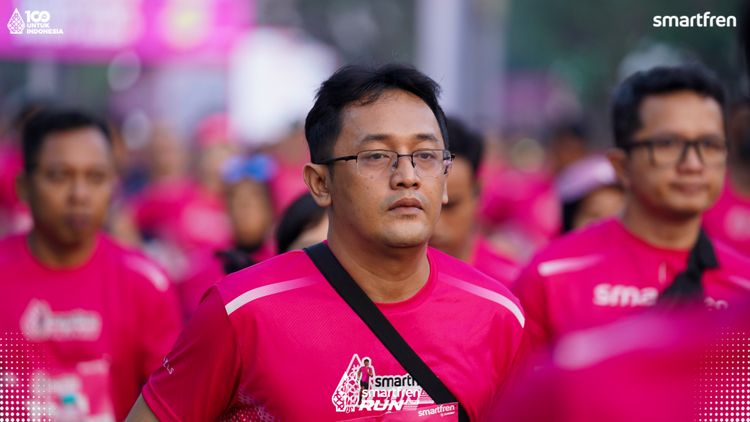Race photo from Smartfren Run 2025 