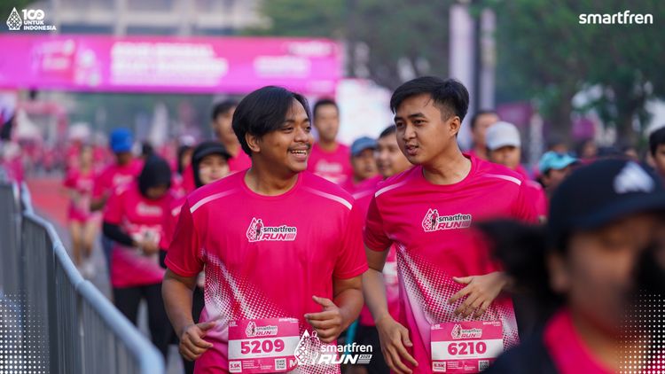 Race photo from Smartfren Run 2025 
