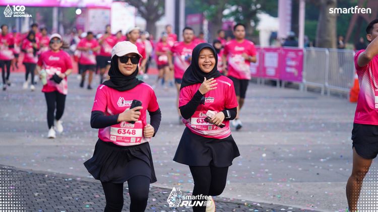 Race photo from Smartfren Run 2025 