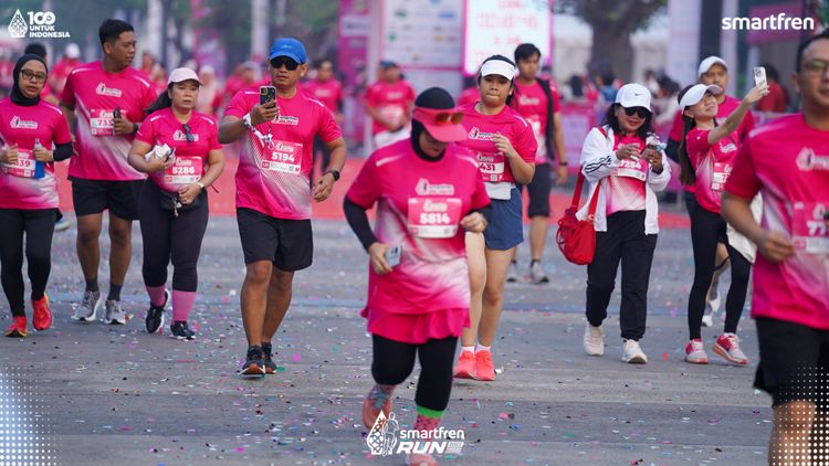 Race photo from Smartfren Run 2025 