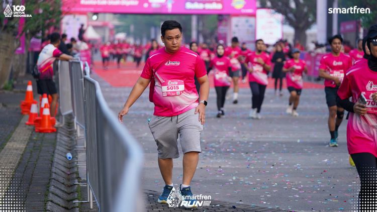 Race photo from Smartfren Run 2025 