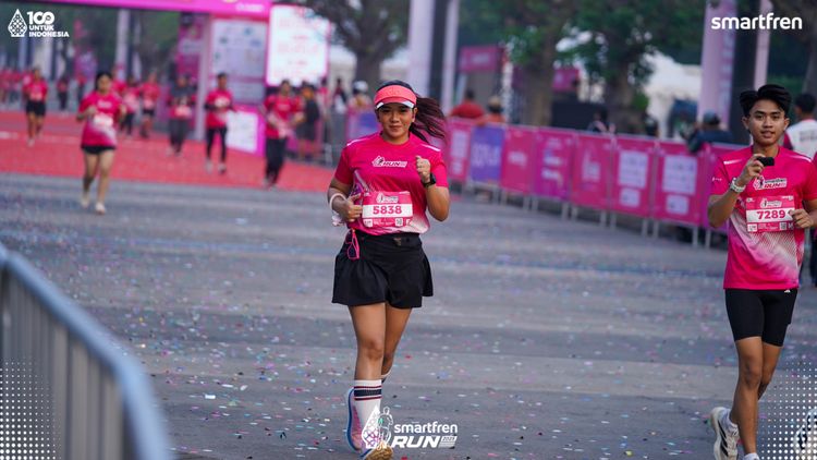 Race photo from Smartfren Run 2025 
