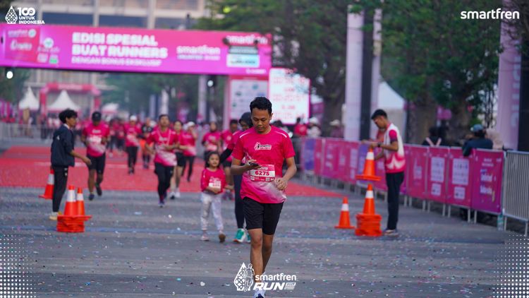 Race photo from Smartfren Run 2025 
