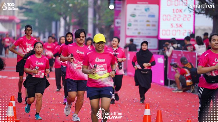 Race photo from Smartfren Run 2025 