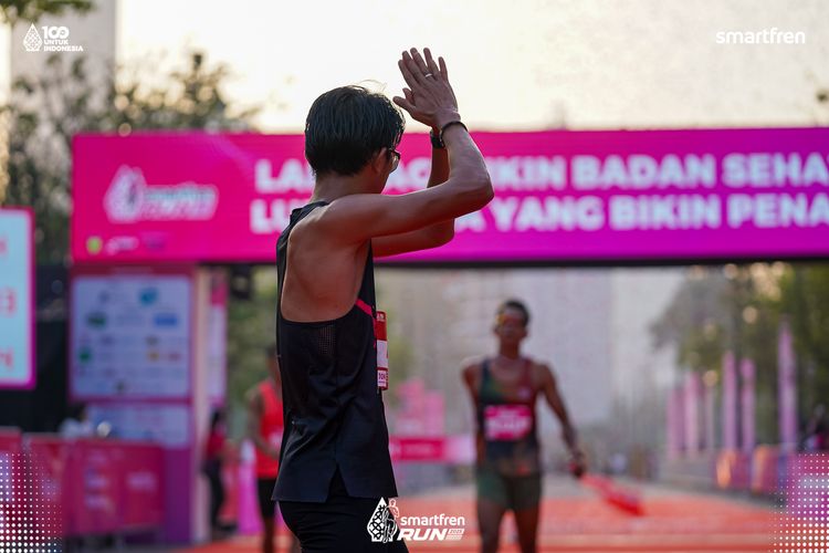 Race photo from Smartfren Run 2025 