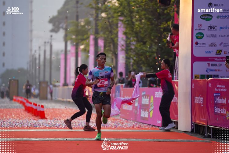 Race photo from Smartfren Run 2025 