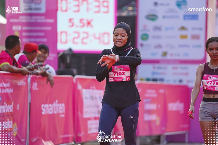 Race photo from Smartfren Run 2025 