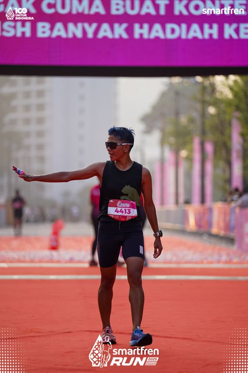 Race photo from Smartfren Run 2025 
