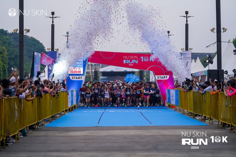 Race photo from Nu Skin Run 10K