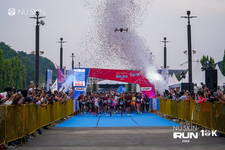 Race photo from Nu Skin Run 10K