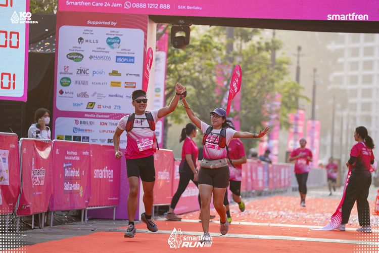 Race photo from Smartfren Run 2025 