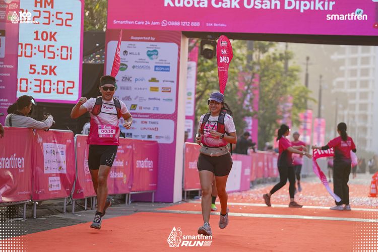 Race photo from Smartfren Run 2025 