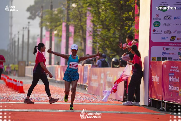 Race photo from Smartfren Run 2025 