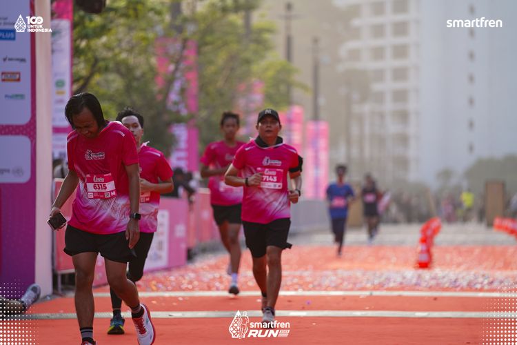 Race photo from Smartfren Run 2025 