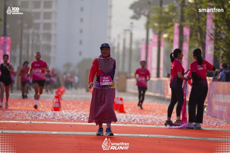 Race photo from Smartfren Run 2025 