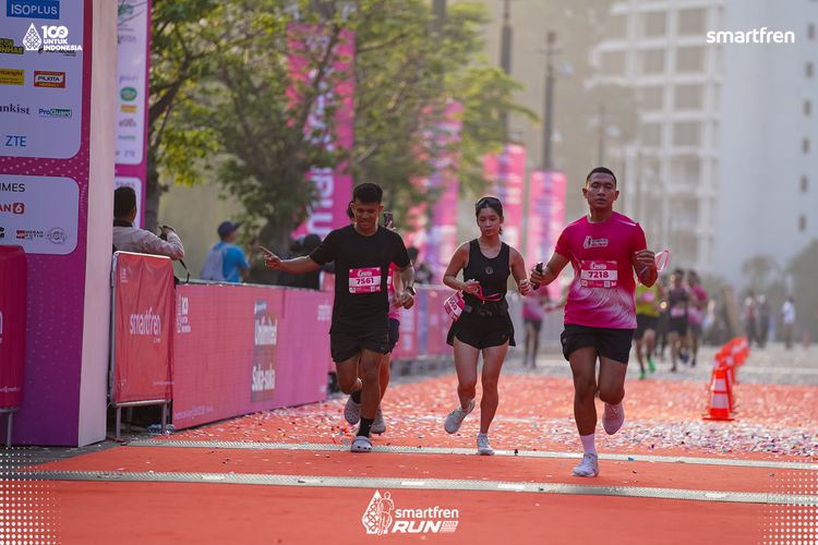 Race photo from Smartfren Run 2025 