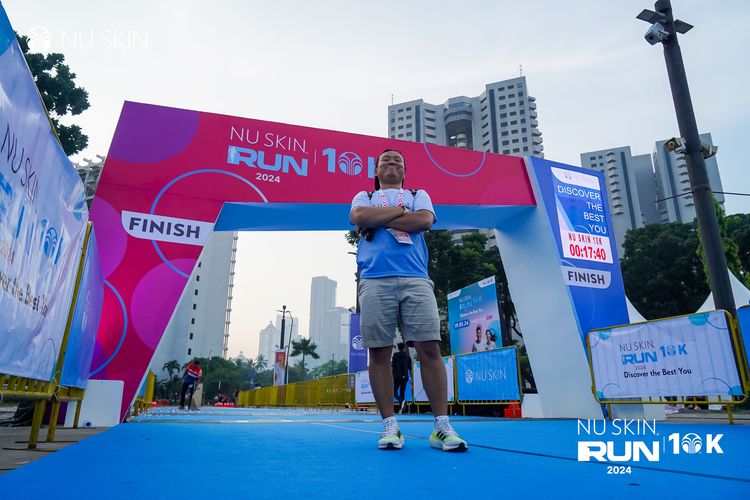 Race photo from Nu Skin Run 10K