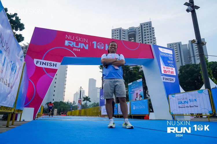 Race photo from Nu Skin Run 10K