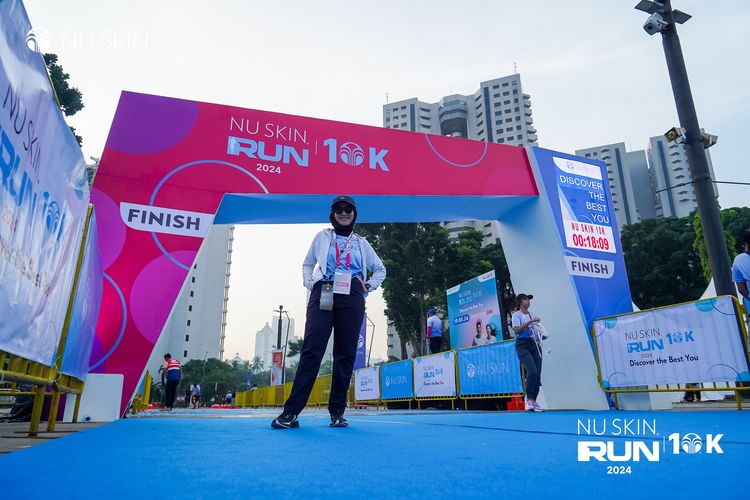 Race photo from Nu Skin Run 10K