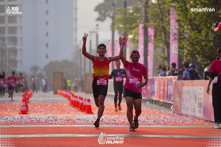 Race photo from Smartfren Run 2025 