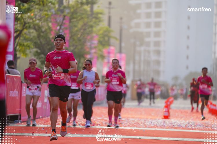 Race photo from Smartfren Run 2025 