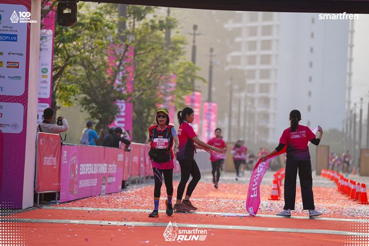 Race photo from Smartfren Run 2025 