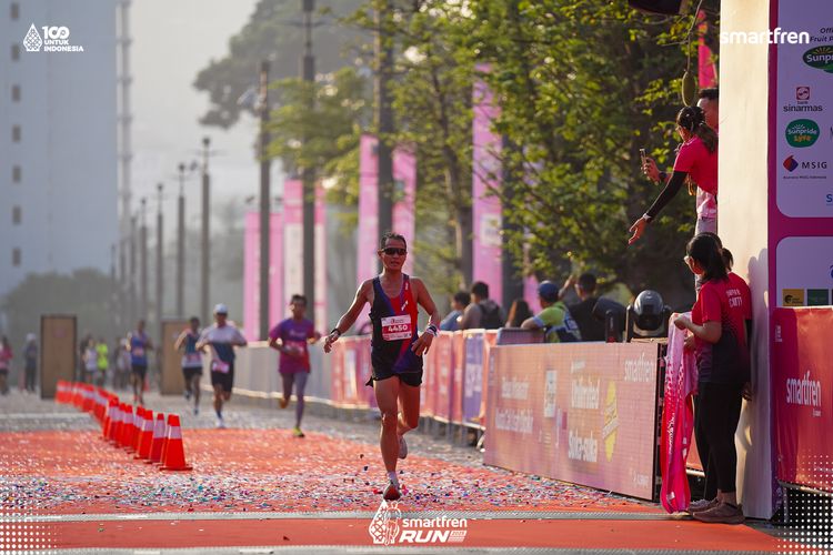 Race photo from Smartfren Run 2025 
