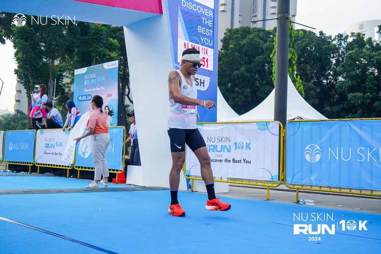 Race photo from Nu Skin Run 10K