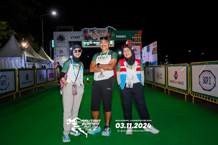 Race photo from Arutmin Borneo Run 2024