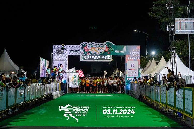 Race photo from Arutmin Borneo Run 2024