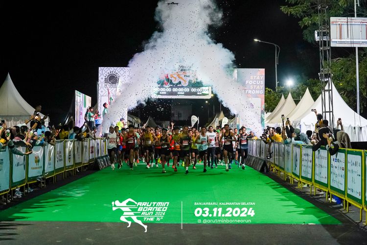 Race photo from Arutmin Borneo Run 2024